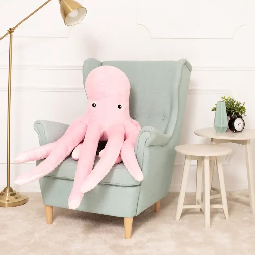 Плюшевый гигантский кальмар Teddyway Sodo XXL, 80 см (31 дюйм), 2,6 фута (74 см), синий - Teddyway