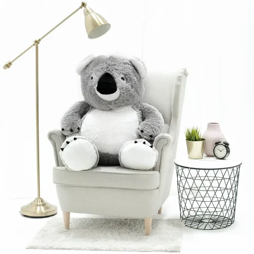 Плюшевая игрушка Teddyway Koko Big Plush Koala Giant XXL, 100 см (39 дюймов, 3,3 фута), серая - Teddyway