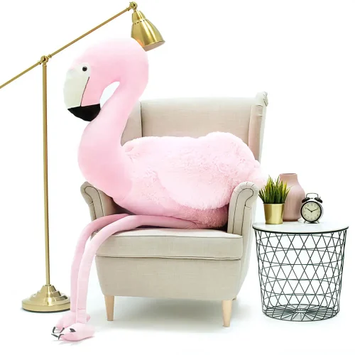Плюшевый фламинго Teddyway Fofo Big Plush Flamingo Giant XXL, мягкая игрушка, 125 см, 49 дюймов, 4,1 фута, розовый - Teddyway