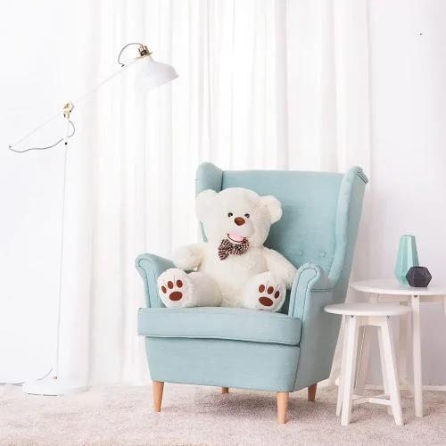Большой плюшевый мишка Teddyway Bobo, гигантский XXL, мягкая игрушка, 100 см, 39 дюймов, 3,3 фута, светло-коричневый - Teddyway