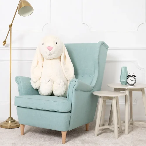 Большой плюшевый кролик Teddyway Bani, гигантский XXL, мягкая игрушка, 100 см, 39 дюймов, 3,3 фута, белый - Teddyway