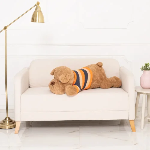 Мягкая плюшевая собачка Teddyway Dami, 70 см (27 дюймов, 2,3 фута), белая - Teddyway