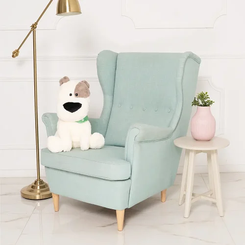 Мягкая плюшевая собачка Фери, 20 см (7 дюймов), 0,6 фута, белая - Teddyway