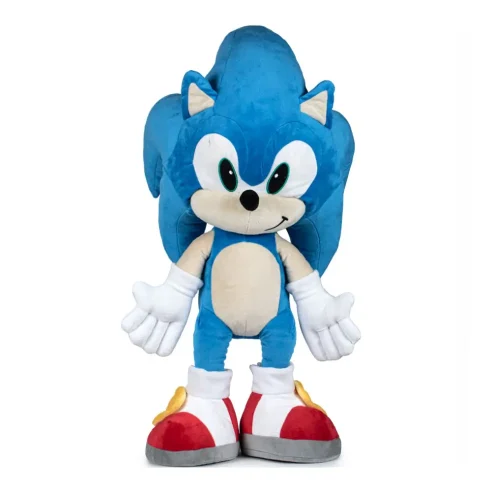 Большая плюшевая игрушка Соник (Sonic The Hedgehog), размер XXL, 70 см (27 дюймов), 2,3 фута (6,9 м), синяя - Teddyway