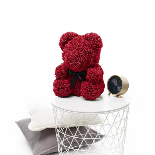 Искусственные розы Teddyway Onis Rose Teddy Bear, цветочный подарок, 25 см, 10 дюймов, 0,8 фута, красные - Teddyway