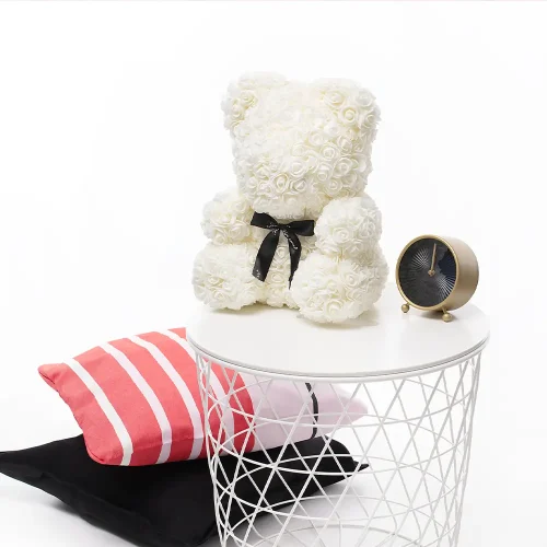 Искусственные розы Teddyway Onis Rose Teddy Bear, цветочный подарок, 25 см, 10 дюймов, 0,8 фута, красные - Teddyway